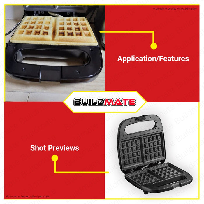 HANABISHI Waffle Maker Non Stick HSM-80SSW •BUILDMATE•