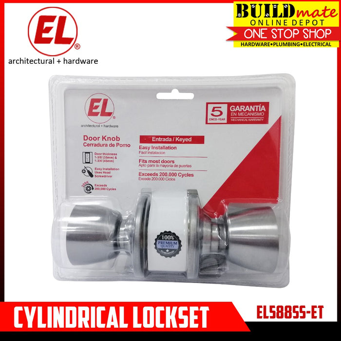 LOTUS / EL / STAR WHEEL Cylindrical Entrance Lockset Doorlock Door Lock Knob Set With Keys BUILDMATE