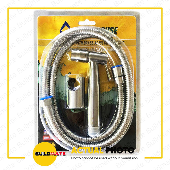 WATERHOUSE by POWERHOUSE Stainless Bidet Sprayer with High Tension Flexible Hose 1.5M PHWH