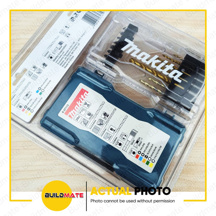 MAKITA Original Stackable Clear Case Series Drill Bit and Screw Bit Set 29PCS/SET E07113 •BUILDMATE•