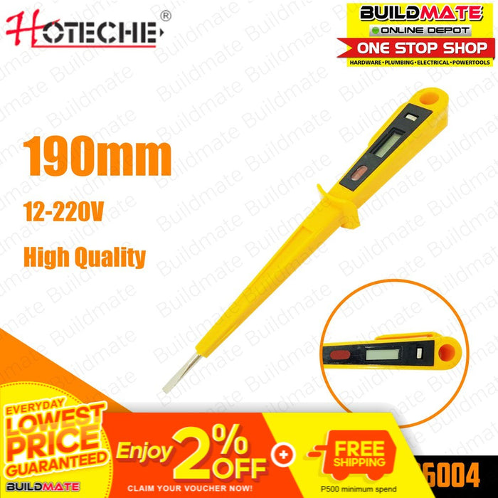 HOTECHE Digital Voltage Tester 190mm  286004 •BUILDMATE•