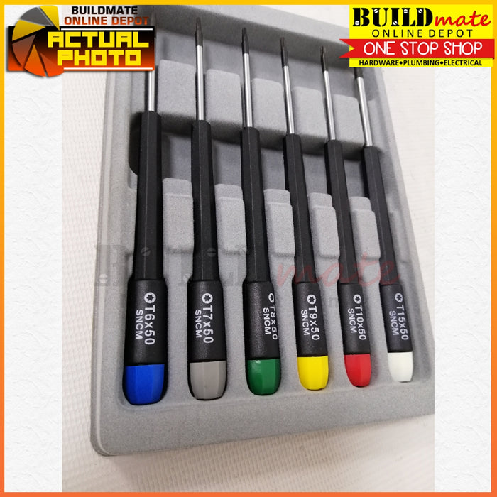 Daiken Precision Torx Screwdriver 6PCS/SET DTD006 •BUILDMATE•