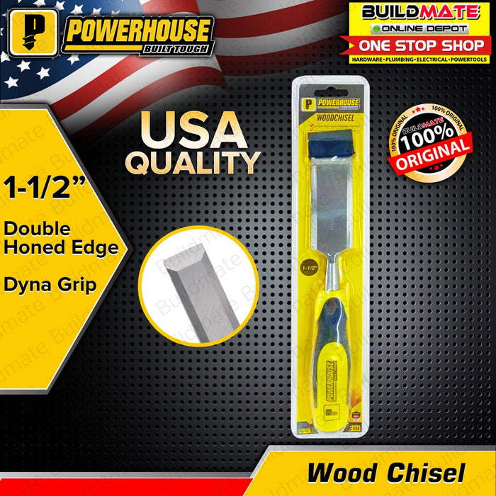 BUILDMATE Powerhouse Dyna Grip Wood Chisel 1" |  1-1/4" | 1-1/2" - PHHT