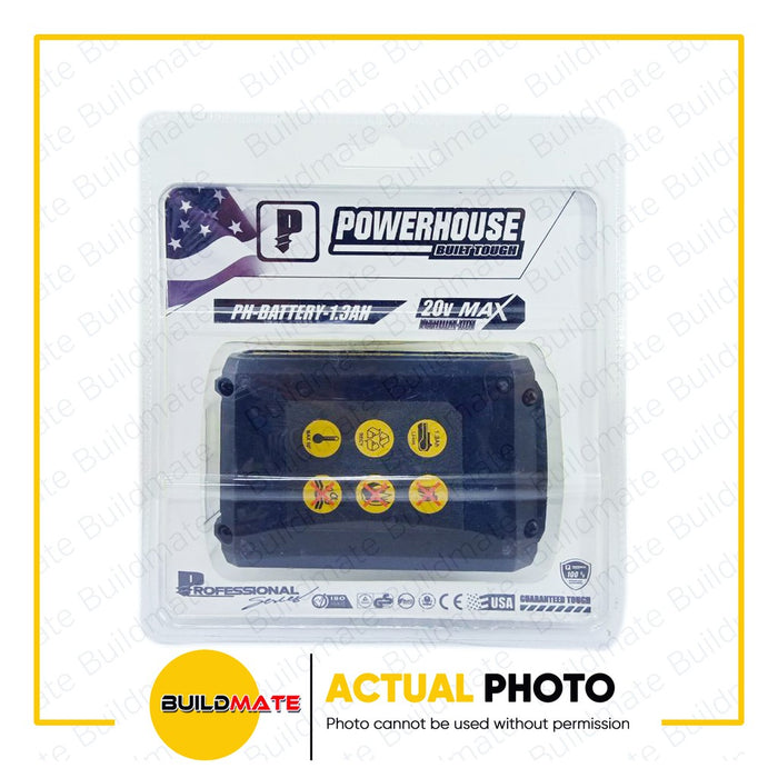 POWERHOUSE Cordless Tools Accessories 1.3Ah Lithium-Ion Battery PH-BATTERY-1.3AH •BUILDMATE• PHPT