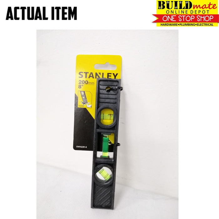 BUILDMATE Stanley Magnetic Torpedo Spirit Level 8" (200mm) / 9" (229mm) 3 Vials Spirit Level Compact Mini Bubble Handheld Leveling Tool