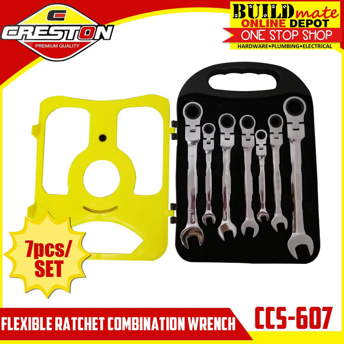 CRESTON Flexible Ratchet Combination Wrench 7PCS/SET CCS-607