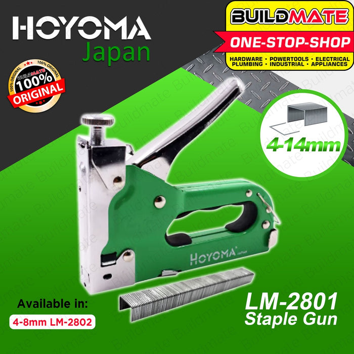 HOYOMA Heavy Duty 4-14mm Staple Gun Kit With EXTRA Stapler LM2801 | LM2802 •BUILDMATE• HYMHT