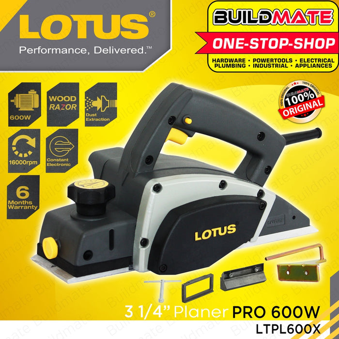 LOTUS 600W Electric Wood Planer for Woodworking 580W LTPL5800 82mm •BUILDMATE• LPT