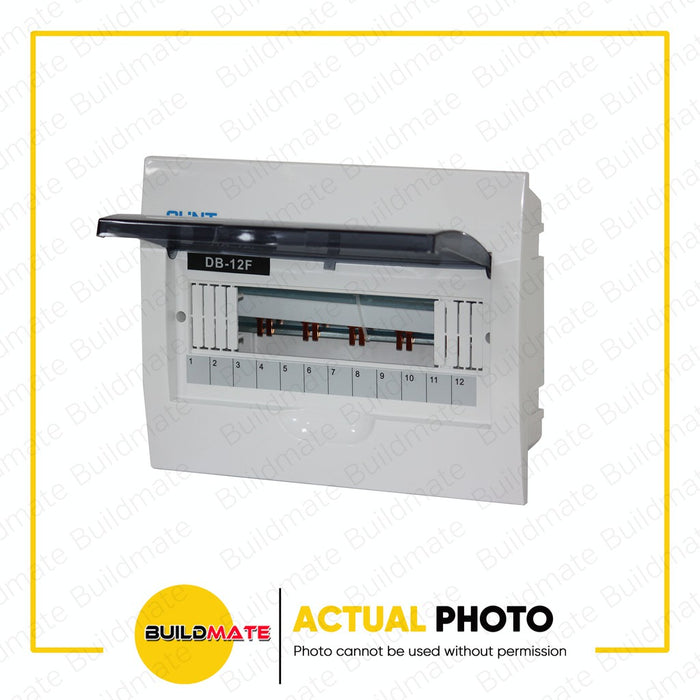 CHINT 12 WAYS FLUSH Type Panel Distribution Box Board for Din Rail Breaker Busbar DB-12F •BUILDMATE•