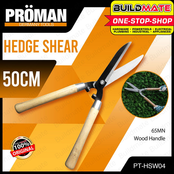 PROMAN Hedge Shear Wood Handle Plant Gardening Scissor Tools PT-HSW04 100% ORIGINAL •BUILDMATE•