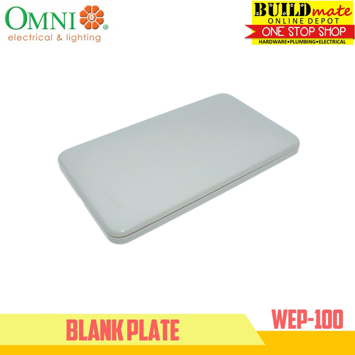 [WHOLESALE] BUILDMATE Omni 10pcs Electrical Blank Classic Plate ABS Wall Junction Box Outlet Cover Empty Gang Blanking Plate WEP-100