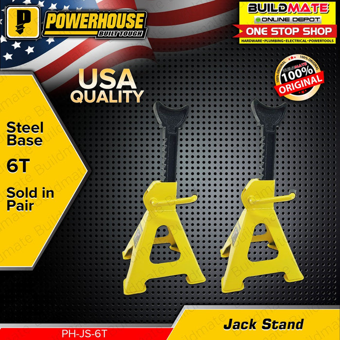 POWERHOUSE 6 TONS Jack Stand PH-JS-6T SOLD IN PAIRS •BUILDMATE• PHHT