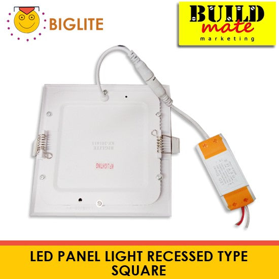 BIGLITE LED Panel Light Recessed Type SQUARE •BUILDMATE•