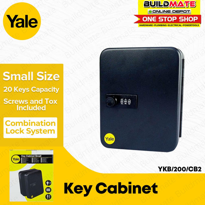 YALE Small Key Cabinet with Combination Lock YKB-200-CB2 •BUILDMATE•