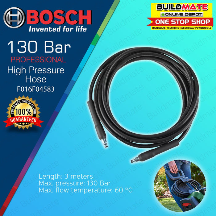 BOSCH Professional Aquatak High Pressure Hose 130 bar 3m F016F04583 •BUILDMATE• AQT