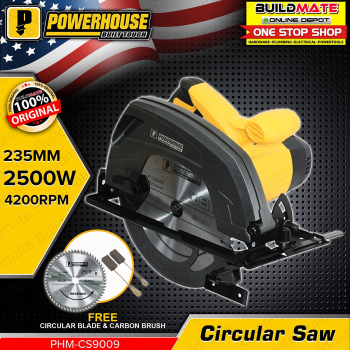 POWERHOUSE USA Circular Saw 2500W 9" Heavy Duty PHM-CS9009 •BUILDMATE• PHPT