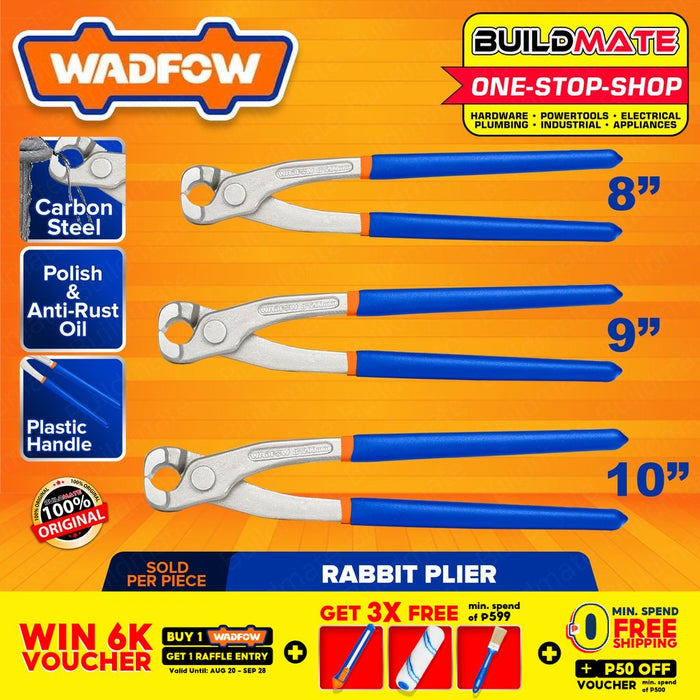 WADFOW Rabbit Pliers 8" Inch | 9" Inch | 10" Inch [SOLD PER PIECE] Cutting Plier •BUILDMATE• WHT