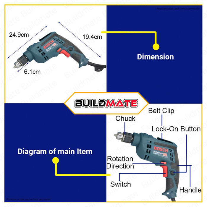 BOSCH Professional Electric Rotary Drill Driver GBM 10RE 06014735K0 AUTHENTIC •BUILDMATE• BPT