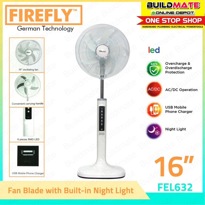 FIREFLY 16" Fan Blade with Built in LED Night Light FEL632 •BUILDMATE•