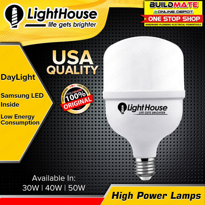 LIGHTHOUSE LED High Power Bulb Lamp 6500K 30W | 40W | 50W SOLD PER PIECE •BUILDMATE• PHLH