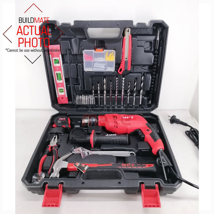 MPT 57PCS Impact Drill 550W and Hand Tools SET MPTKT01 Most Professional Tools •BUILDMATE•