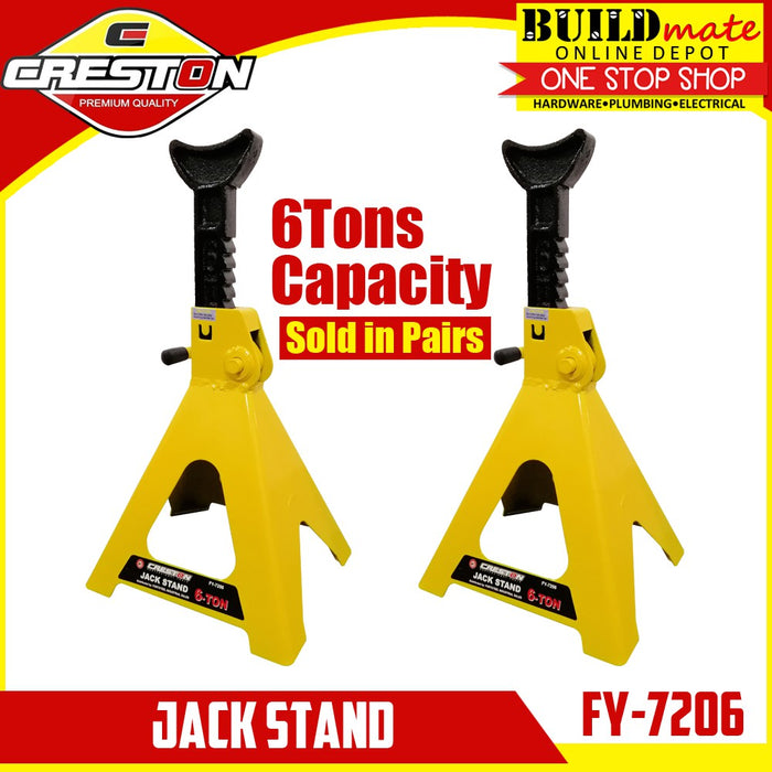 CRESTON Jack Stand 6 TONS Capacity STEEL BODY FY-7206