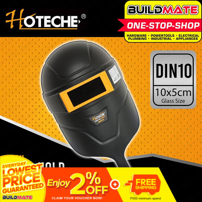 HOTECHE Hand Hold Welding Helmet DIN 10 HTC-439011 •BUILDMATE•