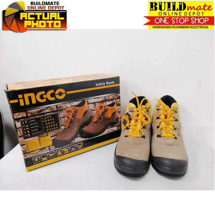 INGCO Safety Boots Size 44 SSH02SB.44  •BUILDMATE• IHT