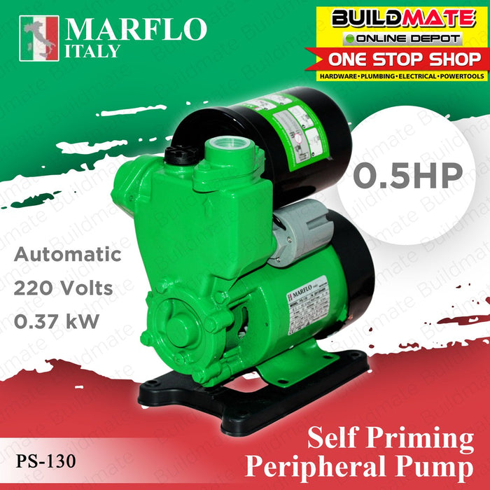 MARFLO Automatic Self Priming Peripheral Pump 0.5HP PS-130 •BUILDMATE•