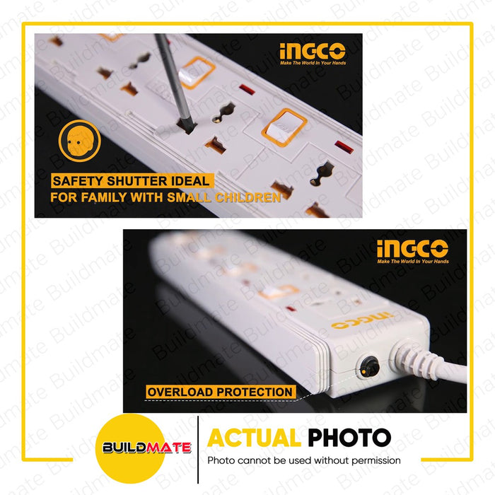 INGCO Extension Socket HES03041V •BUILDMATE• IHT