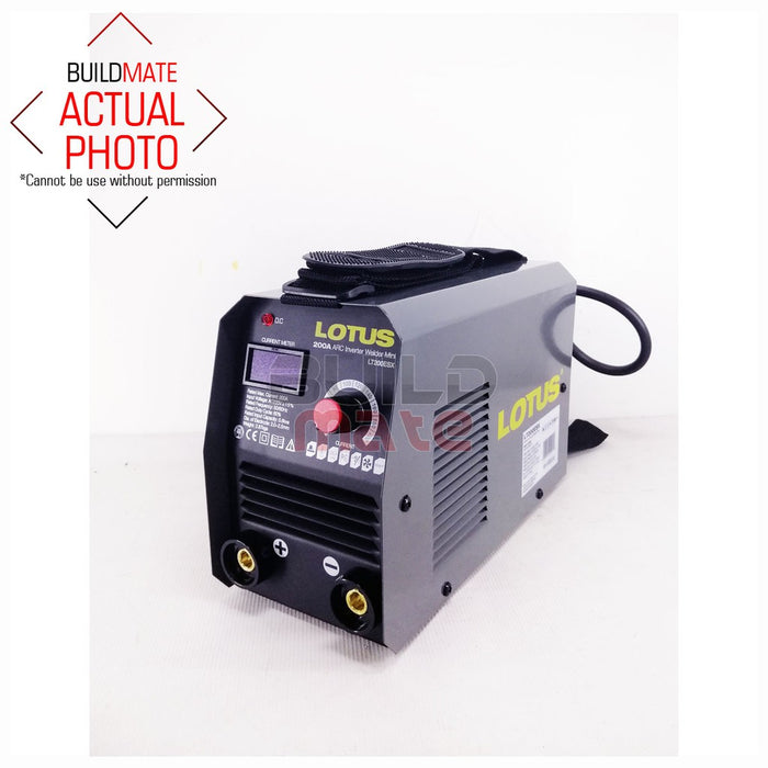 LOTUS IGBT MINI 200A Arc Inverter Welding Machine LT200ESX •BUILDMATE• LWM