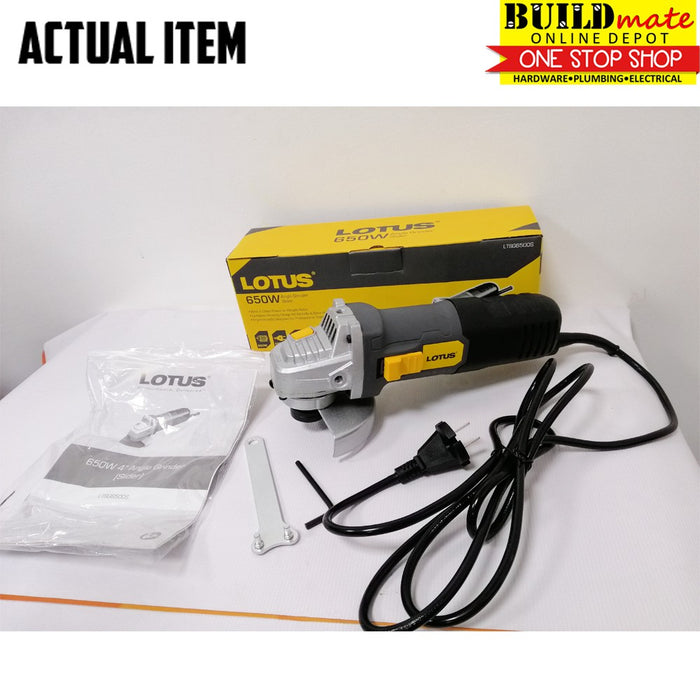 [COMBO] LOTUS Angle Grinder 650W LTSG6500S + Electric Impact Drill 600W SET LID10RE + FREE TAPE MEASURE •BUILDMATE• LPT