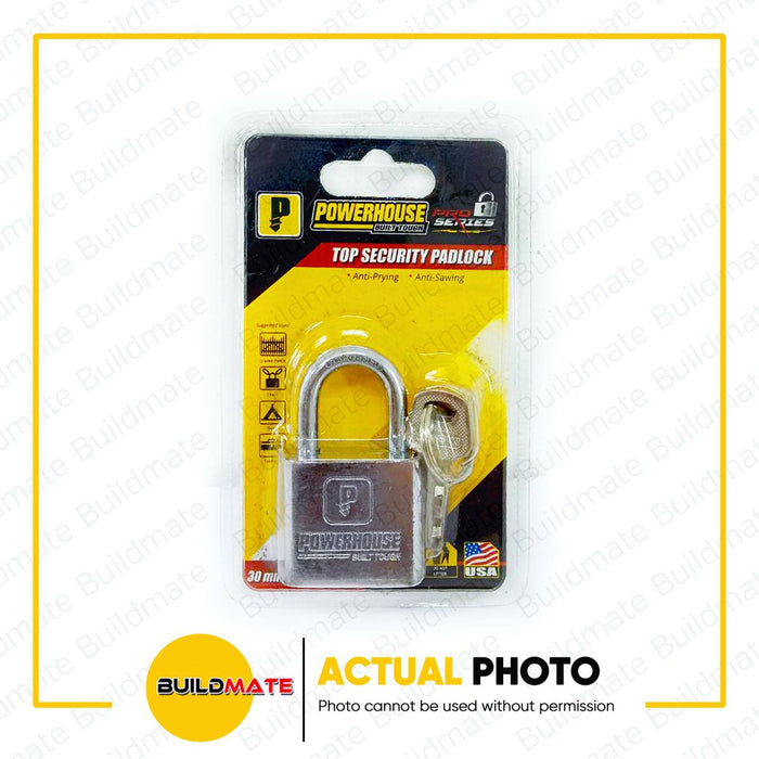 POWERHOUSE Short Shackle Padlock 30mm | 40mm | 50mm | 60mm SOLD PER PIECE •BUILDMATE• PHDH