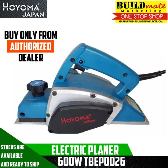 HOYOMA Japan Electric Wood Planer 600W TBEP002C •BUILDMATE• HYMPT