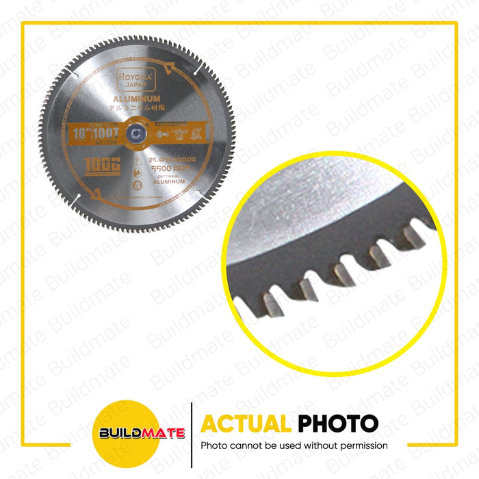 HOYOMA JAPAN TCT Saw Aluminum Miter Saw Blade 10" X 100T  AMF-10-100 •BUILDMATE•