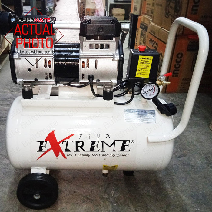 EXTREME Japan 1HP Air Compressor 24L Oil-Less Noise Less ETST1.OHP/24L •BUILDMATE•