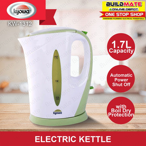 KYOWA Cordless Automatic Electric Kettle 1.7L with Boil Dry Protection  KW1312 •BUILDMATE•