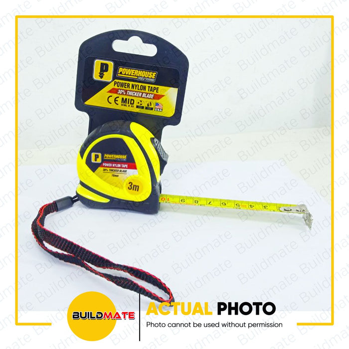 POWERHOUSE Multi Lock Nylon Tape Measure 3m | 5m | 8m SOLD PER PIECE •BUILDMATE• PHHT