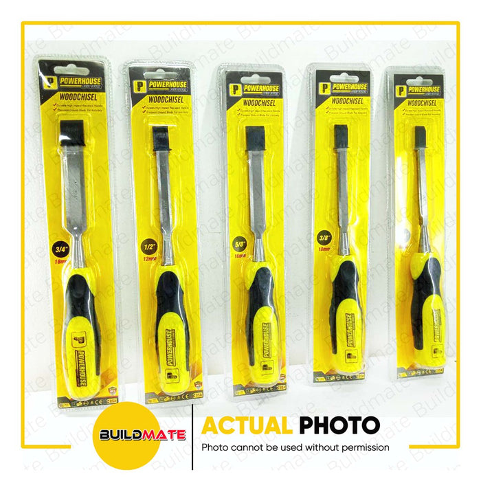 POWERHOUSE Dyna Grip Wood Chisel 1/4" | 3/8" | 1/2" | 5/8" | 3/4" SOLD PER PIECE •BUILDMATE• PHHT