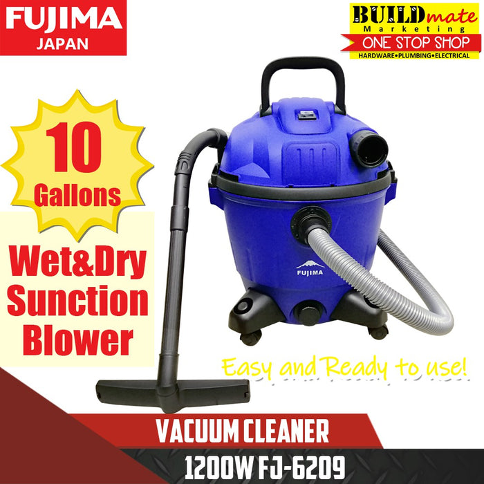 FUJIMA WET & DRY Vacuum Cleaner 10Gallons FJ-6209 •BUILDMATE•