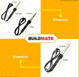 LOTUS Industrial Electric Soldering Iron 40W | 60W | 100W [SOLD PER PIECE] Straight Tip Head Adjustable Electric Temperature Fastening & Soldering Tools SI040E LTHT40SE / SI060E LTHT60SE / SI100E LTHT100SE •BUILDMATE• LHT