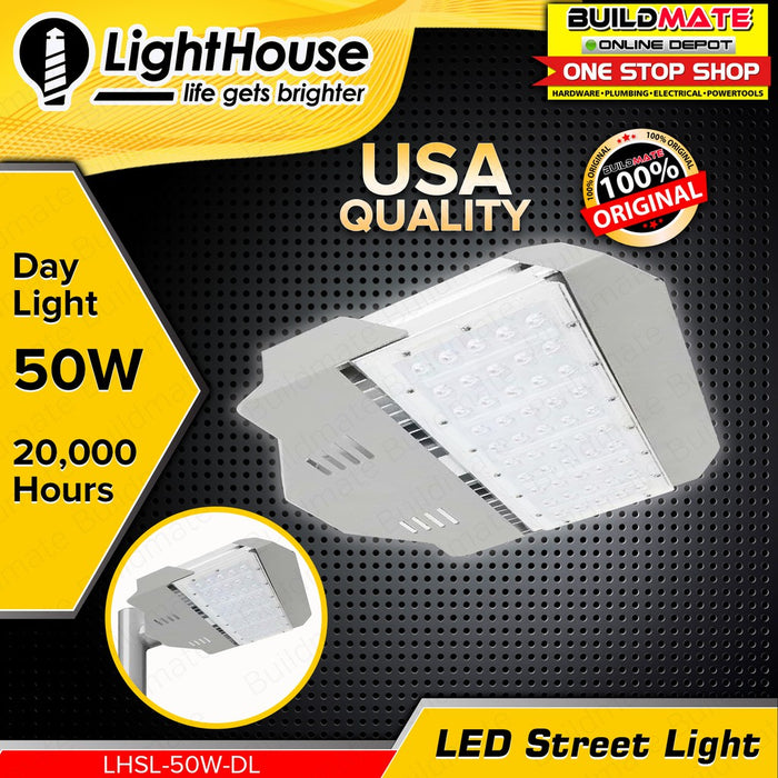 LIGHTHOUSE LED Industrial Street Light DAYLIGHT 6500K 50W LHSL-50W-DL •BUILDMATE• PHLH