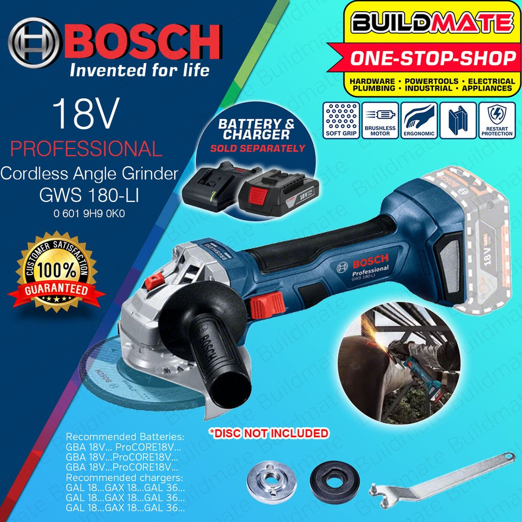 Bosch battery online grinder