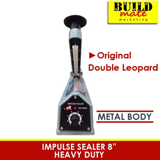 BUILDMATE Double Leopard Impulse Sealer 8" /12" Inch Poly Sealing Machine SP-200I SP-300I