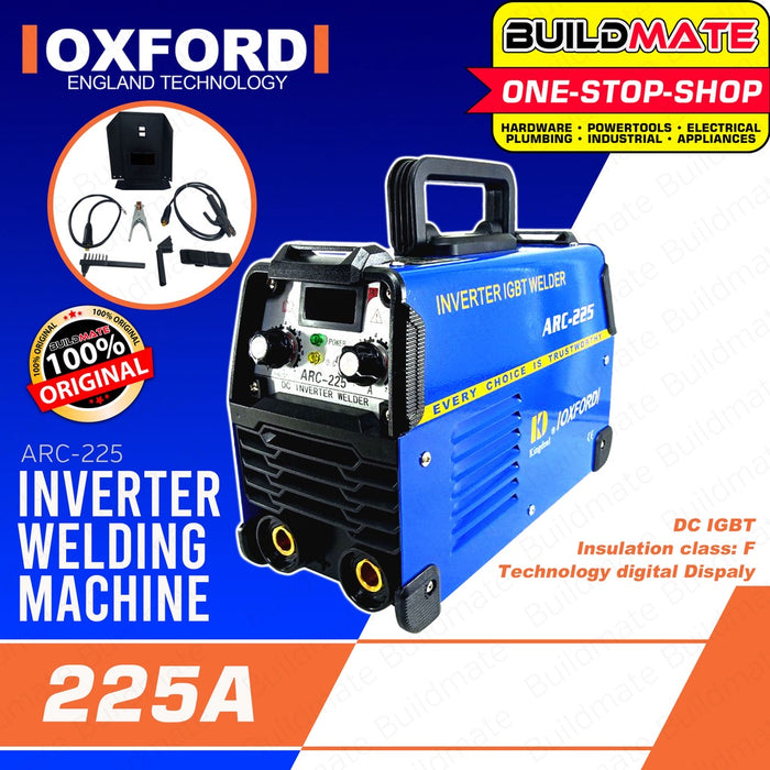 OXFORD 225A Inverter Welding Machine IGBT Technology Digital Display ARC-225 •BUILDMATE•