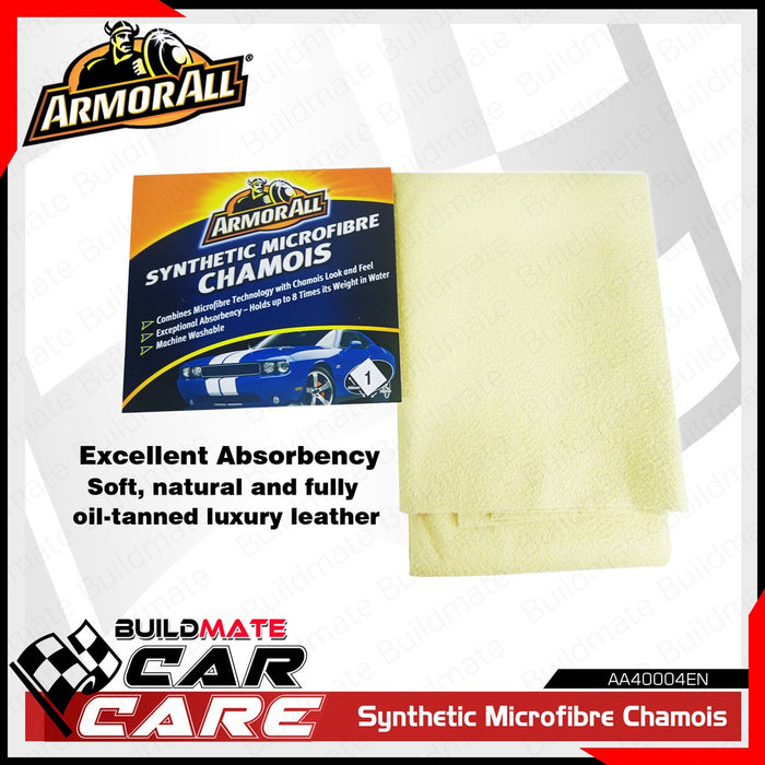 ARMOR ALL 3 SQ.FT Microfibre Synthetic Chamois Towel Cloth AA40004EN •BUILDMATE CAR CARE•