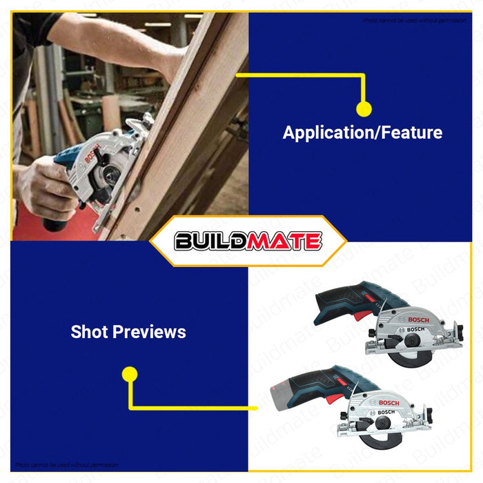 BOSCH Professional Cordless Circular Saw 12V GKS12V-LI SOLO BARE TOOL 06016A10L2 100% ORIGINAL BLC