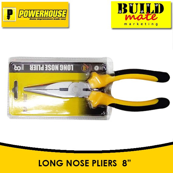 BUILDMATE Powerhouse Long Nose Pliers  6" | 8" SOLD PER PIECE - PHHT