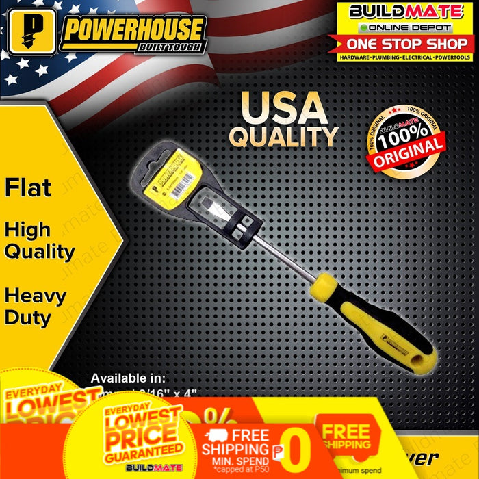 POWERHOUSE Screwdriver PHILIP/FLAT SOLD PER PIECE •BUILDMATE• PHHT