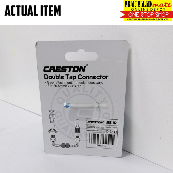 CRESTON Double Tap Connector for Garden Hose 3/4" ABS-112